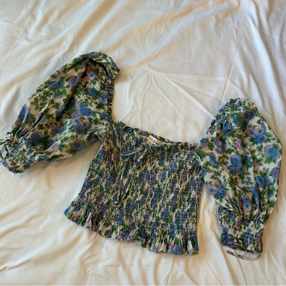 Floral Smocked Women's Top | For Love and Lemons